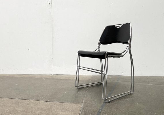 Postmodern Minimalist Stacking Chairs, 1980s, Set of 2-UAH-1731892