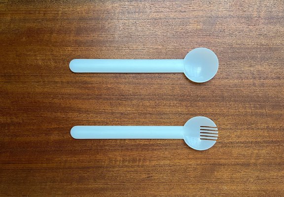 Postmodern Minimalist Swiss Salad Servers, Set of 2-UAH-1811270