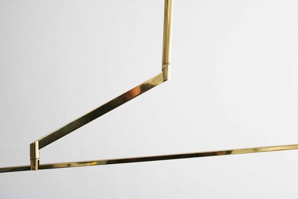 Postmodern Minimum Brass Balancing Counterweight Lamp, 1980s-FJP-1779804