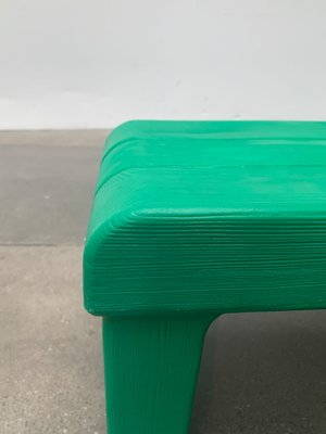 Postmodern Plastic Faux Wood Stool-UAH-1141801