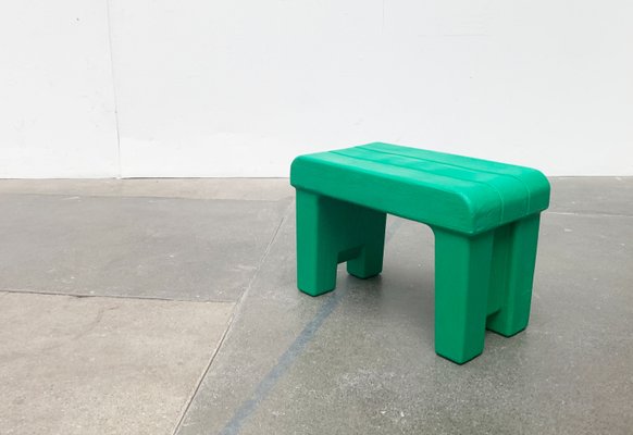 Postmodern Plastic Faux Wood Stool-UAH-1141801