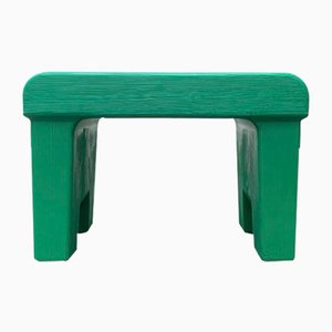 Postmodern Plastic Faux Wood Stool-UAH-1141801