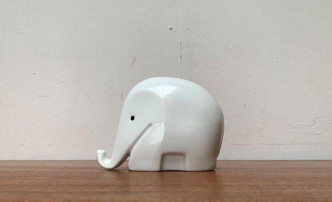 Postmodern Porcelain Elephant Figurine and Penny Bank by Luigi Colani for Höchst, 1980s-UAH-1627458