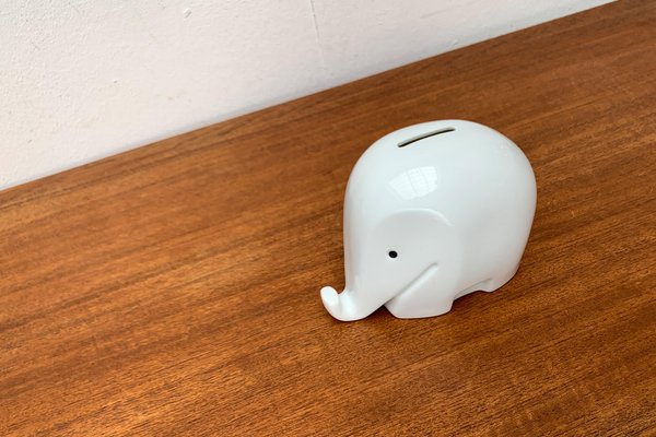 Postmodern Porcelain Elephant Figurine and Penny Bank by Luigi Colani for Höchst, 1980s-UAH-1627458