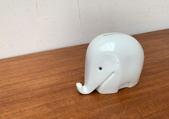 Postmodern Porcelain Elephant Figurine and Penny Bank by Luigi Colani for Höchst, 1980s-UAH-1627458