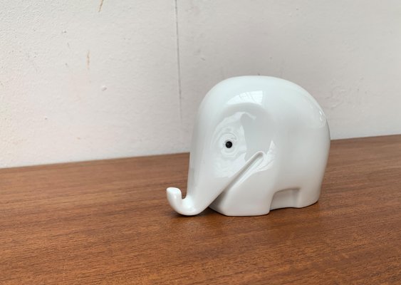 Postmodern Porcelain Elephant Figurine and Penny Bank by Luigi Colani for Höchst, 1980s-UAH-1627458