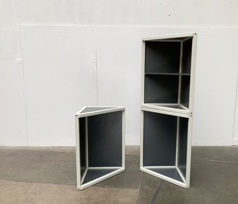 Postmodern Profilsystem Corner Cabinets by Elmar Flötotto for Flötotto, Germany, 1980s, Set of 3-UAH-1425189