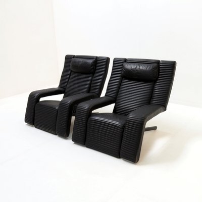 Postmodern Reclining Lounge Chairs by G.P. Vitelli & T. Ammannati for Brunati, Italy, 1990s, Set of 2-SV-1823817