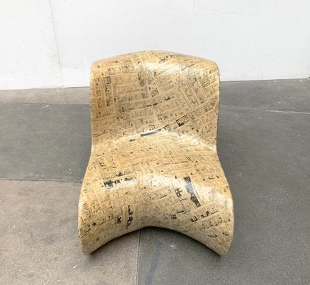 Postmodern Recycled Paper and Card Chair with Comics by Victoria Morris for Paperworx / Richard Morris Furniture-UAH-1673069