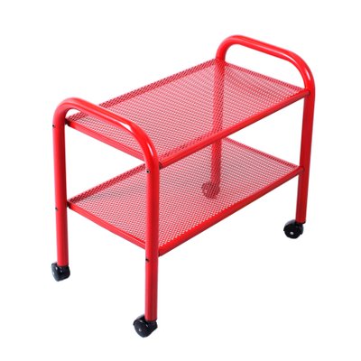 Postmodern Red Metal Trolley by Habitat, 1980s-XT-2034933