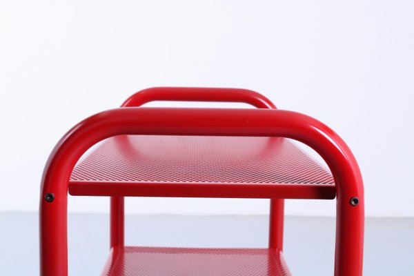 Postmodern Red Metal Trolley by Habitat, 1980s-XT-2034933