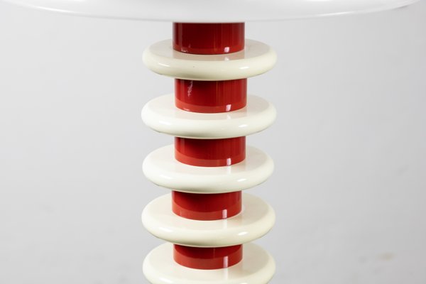 Postmodern Red & White Floor Lamp, 1970s-LMR-1437655