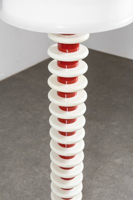 Postmodern Red & White Floor Lamp, 1970s-LMR-1437655