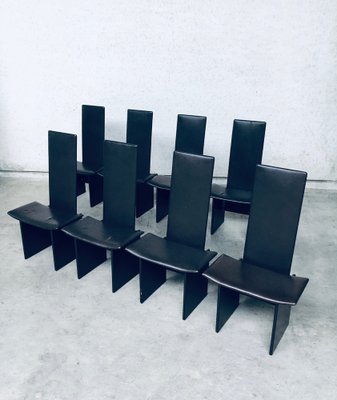 Postmodern Rennie Dining Chair Set by Kazuhide Takahama for Simon Gavina, Italy, 1980s, Set of 8-RQV-1354752