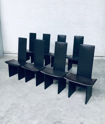 Postmodern Rennie Dining Chair Set by Kazuhide Takahama for Simon Gavina, Italy, 1980s, Set of 8-RQV-1354752