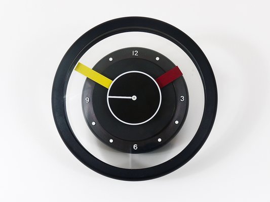 Postmodern Round Pop Art Desk or Table Clock, Italy, 1990s-MWV-1719807