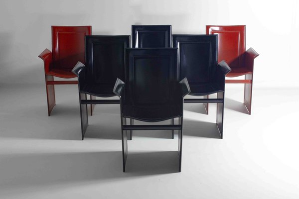 Postmodern Solaria Chairs by Arrben, Italy, 1980s, Set of 6-LIO-1821243