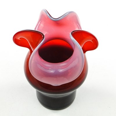 Postmodern Vase by Czesław Zuber for Sudety Glassworks, Poland, 1970s-BKO-1802196