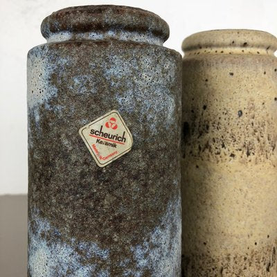 Pottery Fat Lava 206-26 Vases by Scheurich, Germany, 1970s, Set of 2-QZ-1147713