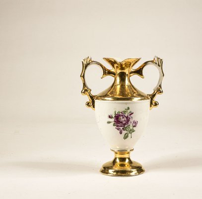 Pottery Vase in Gold, 1950s-RAQ-804432