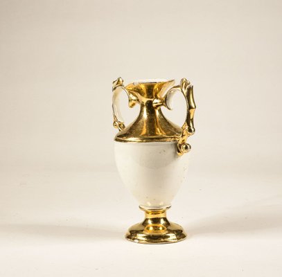 Pottery Vase in Gold, 1950s-RAQ-804432