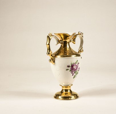 Pottery Vase in Gold, 1950s-RAQ-804432