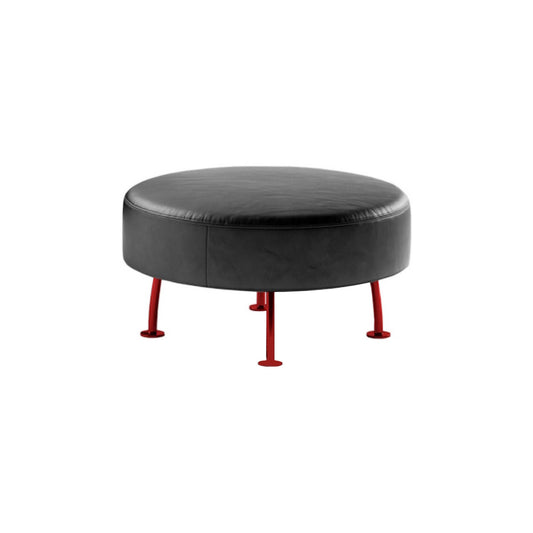 ASTAIR - Leather Upholstered Pouf (Request Info)