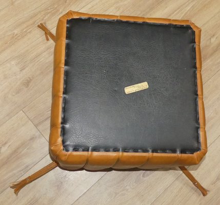 Pouf in Imitation Leather from Wagner, 1970s-AFE-1756922