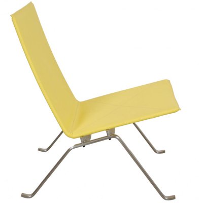 Poul Kjærholm Pk-22 Lounge Chair in Yellow Fabric by Poul Kjærholm for Fritz Hansen, 2000s-MTD-1719779