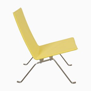 Poul Kjærholm Pk-22 Lounge Chair in Yellow Fabric by Poul Kjærholm for Fritz Hansen, 2000s-MTD-1719779