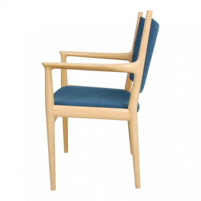 PP-513 Armchair in Oak & Blue Hallingdal Fabric by Hans J. Wegner for PP Møbler, 2000s-MTD-1400475