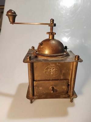 Pre-War Brass Coffee and Pepper Grinder-CAQ-1779990