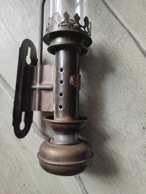 Pre-War Brass Wall Lamp by RRC, 1890s-CAQ-1763130