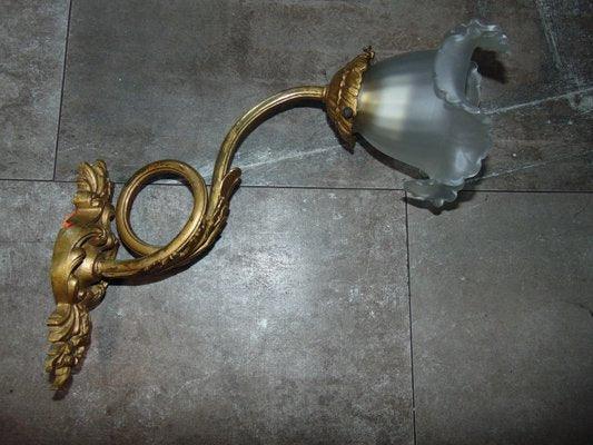 Pre-War Brass Wall Sconce-CAQ-1335403