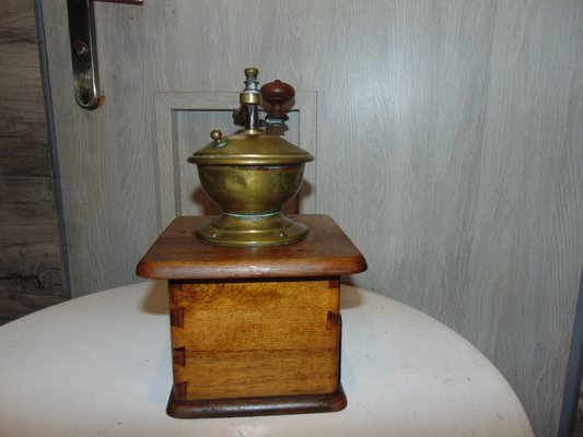 Pre-War Wooden Coffee and Pepper Grinder-CAQ-824281