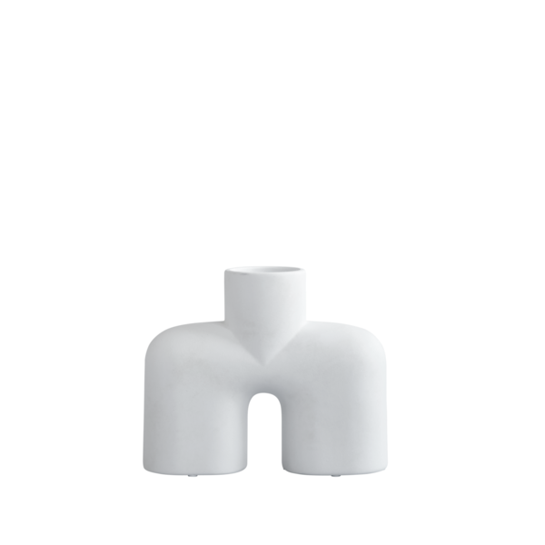 Cobra Uno Medio Ceramic Vase by 101 Copenhagen #Bone White