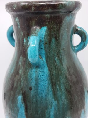 Primavera Vase in Spring in French Blue Ceramic from Primavera, 20th Century-QCI-2018502