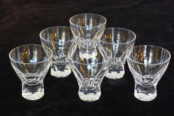 Prisma Drinking Glasses in Lead Crystal by Wilhelm Wagenfeld for Peill & Putzler, 1950s, Set of 6-VRE-767069