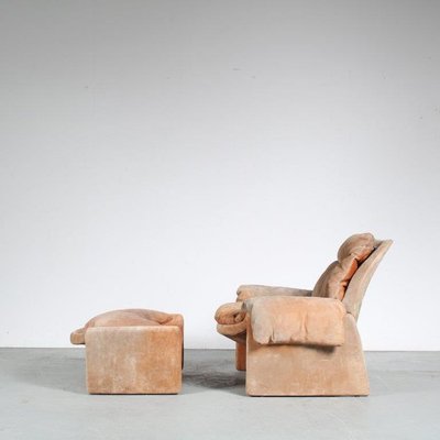 Proposals Chair & Ottoman by Vittorio Introini for Saporiti, Italy, 1970, Set of 2-GG-1151419