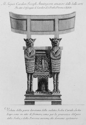 Prospetto della medesima Sedia Curale, Veduta della parte... - Etching 1778 1778-ZCI-756792