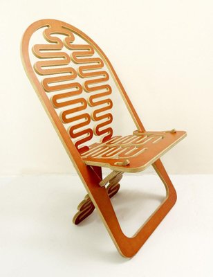 Prototype European Cutout Plywood Lumbarest Chair from Gregg Fleishman-JG-1329414