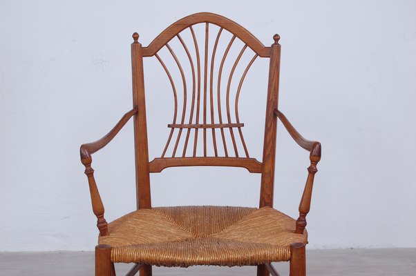 Provençal Chair in Oak, Italy, Late 1800s-XSG-980344