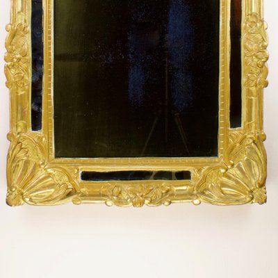 Provencal Transitional Louis XVI Wall Mirror with Elaborate Crowning, France, 1770s-KMT-985947