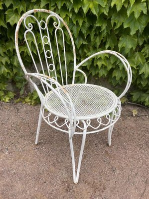 Provencal Wrought Iron Armchairs, 1950s, Set of 2-SDV-1332011