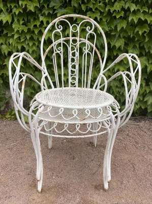 Provencal Wrought Iron Armchairs, 1950s, Set of 2-SDV-1332011