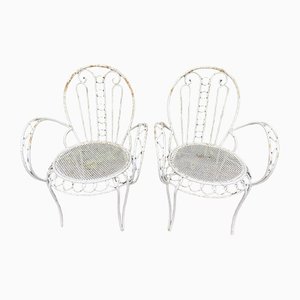 Provencal Wrought Iron Armchairs, 1950s, Set of 2-SDV-1332011