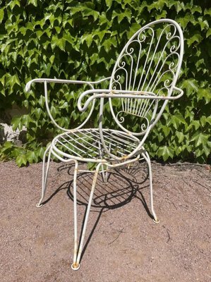 Provencal Wrought Iron Armchairs, 1960s, Set of 5-SDV-1332005