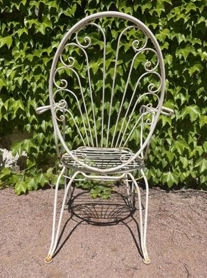 Provencal Wrought Iron Armchairs, 1960s, Set of 5-SDV-1332005