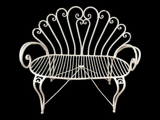 Provencal Wrought Iron Bench, 1960s-SDV-1732130