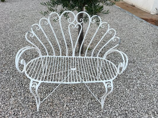 Provencal Wrought Iron Bench, 1960s-SDV-1732130